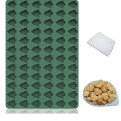 MOLDE DE SILICONA PINOS NAVIDAD