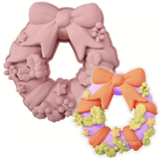 MOLDE DE SILICONA ROSCA NAVIDEÑA JSC4157