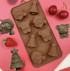 MOLDE DE SILICONA NAVIDAD 46405