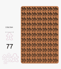 MOLDE SILICONA MUÑECO JENGIBRE NAVIDAD 46601