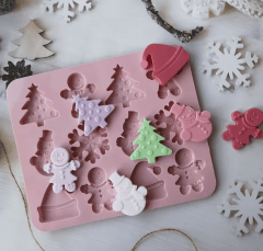 MOLDE DE NAVIDAD SILICONA 46594