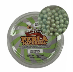 PERLA NACARADA MEDIANA 50 GR - VERDE