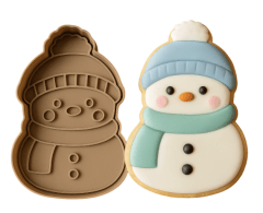 CORTADOR DE GALLETA NAVIDAD MUÑECO DE NIEVE