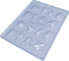 MOLDE SIMPLE - APLIQUES VARIADOS NAVIDAD