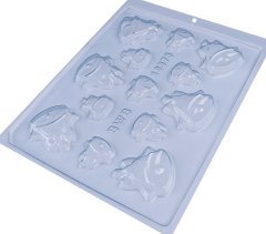 MOLDE SIMPLE - CAMPANAS NAVIDEÑAS VARIADAS