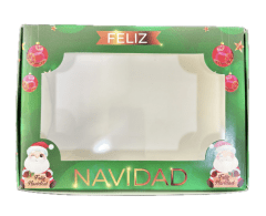 CAJA NAVIDAD VERDE ARBOL