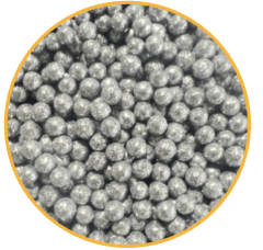 PERLA DIAMANTADA MEDIANA 50 GR - PLATA