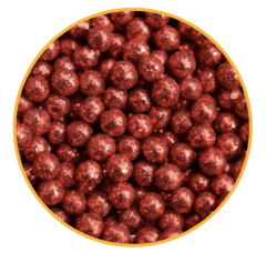 PERLA DIAMANTADA MEDIANA 50 GR - ROJA