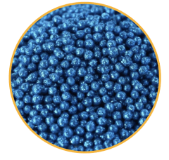 PERLA DIAMANTADA BABY 50 GR - AZUL REY