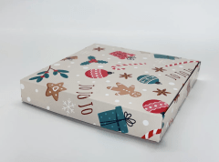 CAJA NAVIDAD 19x19x3 / 9 ALFAJORES CAFE