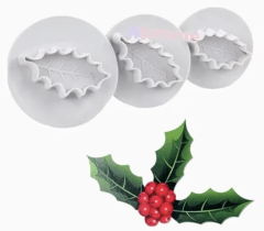 CORTADOR GALLETA 3 PCS MUERDAGO