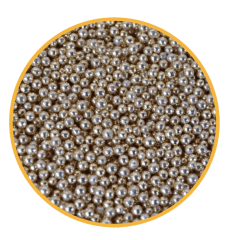 PERLA PLATEADA 2 MM - 50 GR