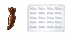 MOLDE SIMPLE ZANAHORIA PEQUEÑA PASCUA