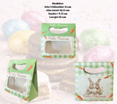 CAJA MALETA PASCUA - VERDE