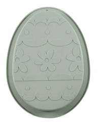 MOLDE DE HUEVO PLANO CON DISEÑO - HORNEABLE