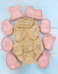 8 CORTADORES DE GALLETA PASCUA - 111132