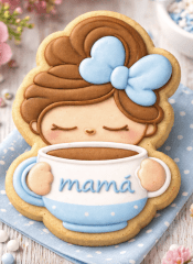 CORTADOR MAMÁ TOMANDO CAFE 10 CM