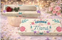 CAJA 4 ALFAJORES DIA DE LA MADRE - BEIGE
