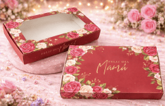 CAJA 6 ALFAJORES DÍA DE LA MAMA - TERRACOTA