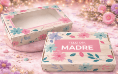 CAJA 6 ALFAJORES DÍA DE LA MAMA - BEIGE