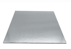 BASE CUADRADA DE 25 CM PLATA