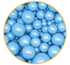 PERLA MULTITAMAÑO AZUL 50G