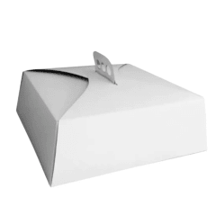 CAJA DE TORTA BLANCA 35X35X12 CM
