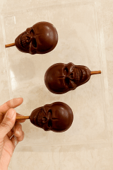 MOLDE SIMPLE PALETA CALAVERA HALLOWEEN