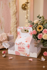 CAJA ACETATO 24x14x8 - DÍA MAMA ROSADA