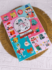 CALENDARIO ADVIENTO MONO DE NIEVE