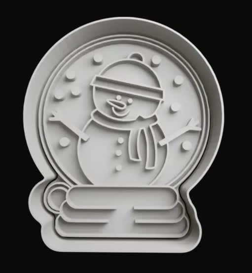 CORTADOR DE GALLETA DE NAVIDAD BOLAS DE NIEVE1
