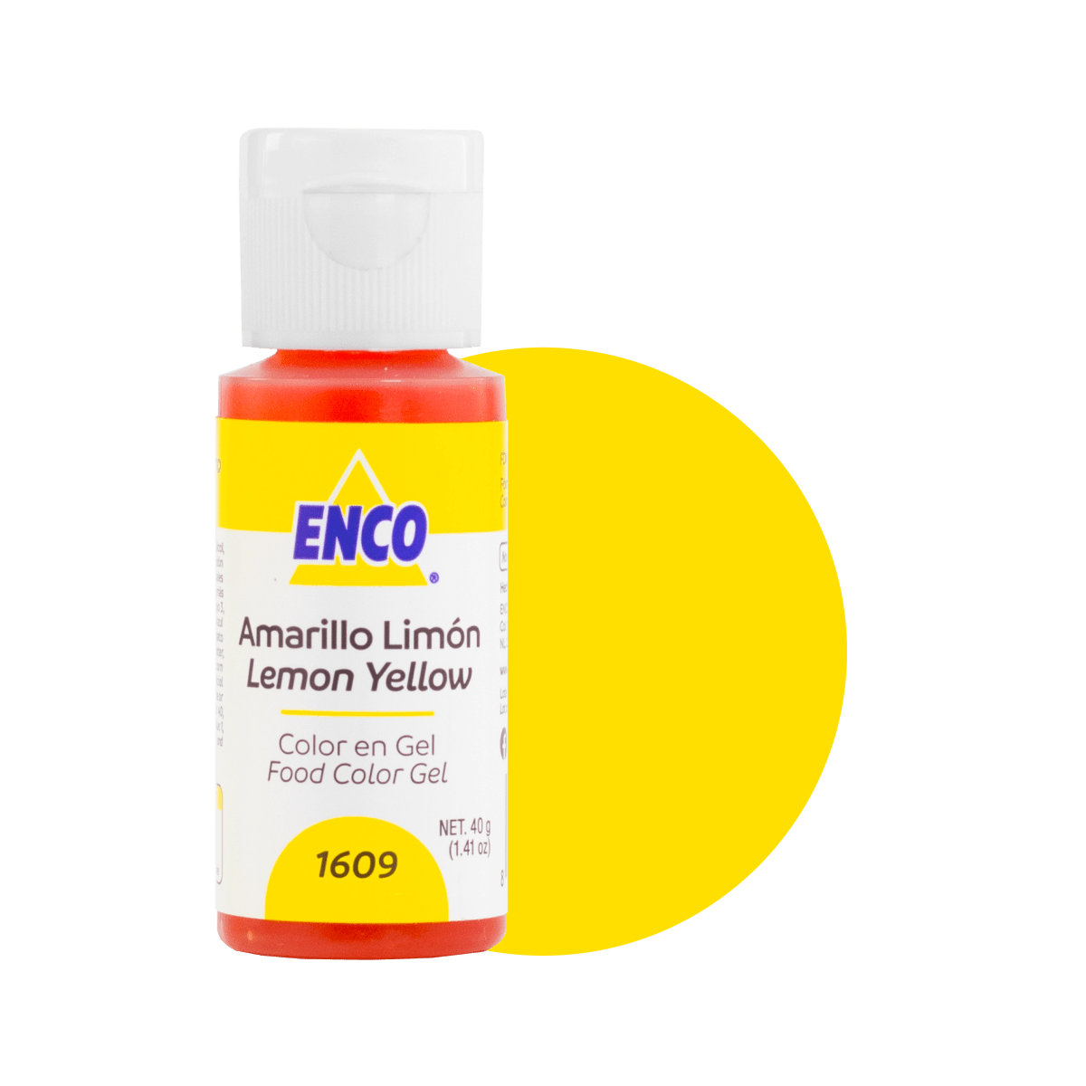 COLOR EN GEL AMARILLO LIMON 1609 (40G)1