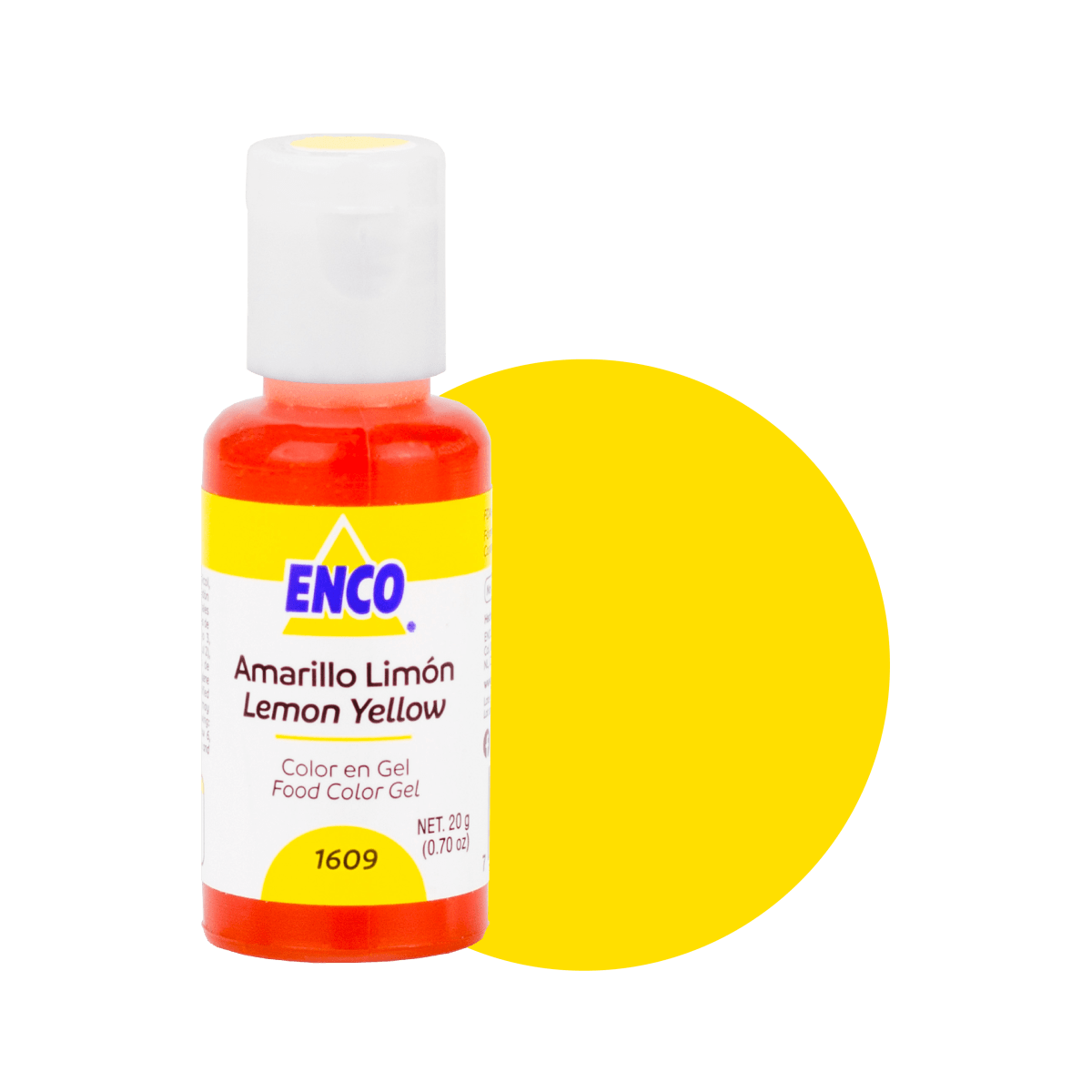 COLOR EN GEL AMARILLO LIMON 1609 (20G)1