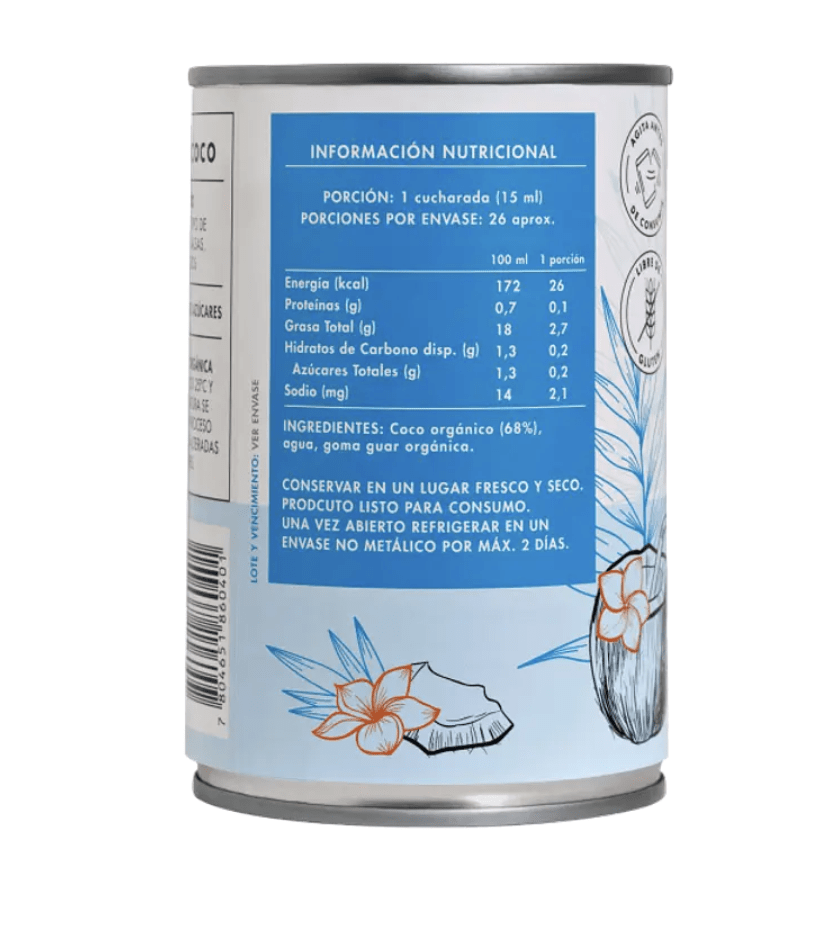 BEBIDA DE COCO ORGANICA 400 ML MANARE2