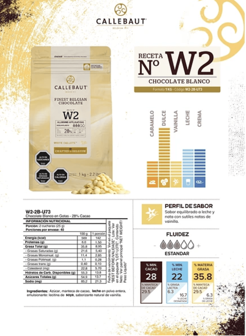 CALLEBAUT CHOCOLATE BLANCO 28% CALLET SACO 10KG2