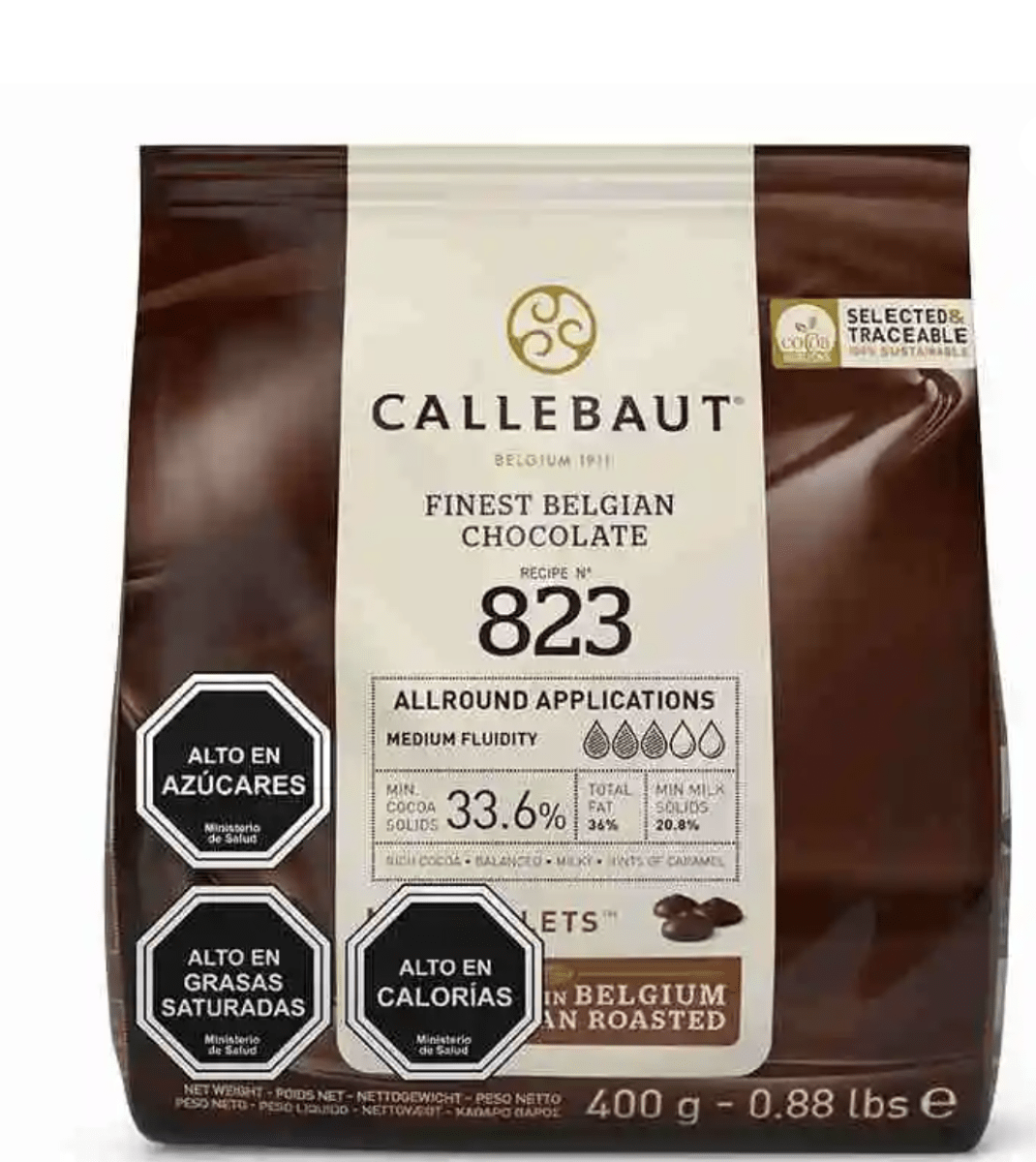 CALLEBAUT CHOC DE LECHE 823 - 33,6% 400 GR1