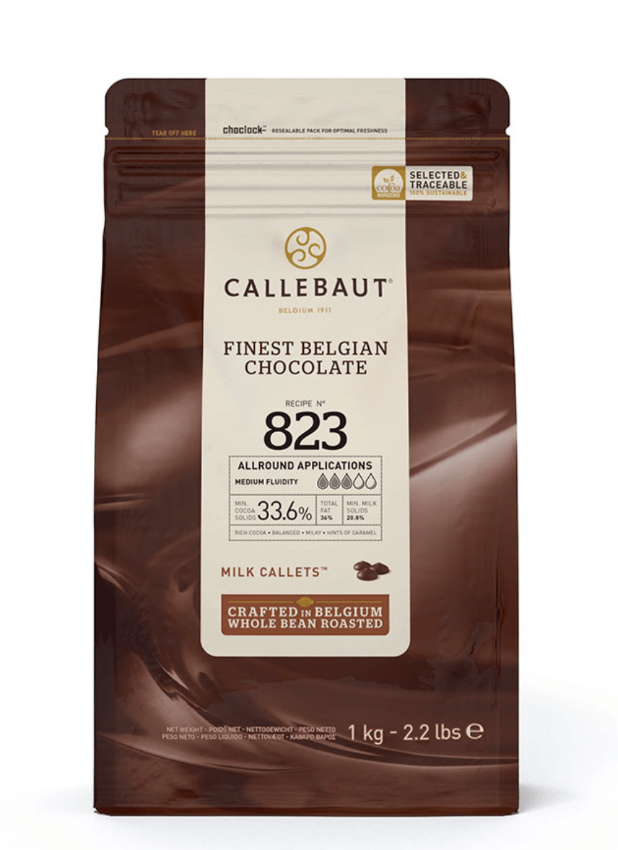 CALLEBAUT CHOC DE LECHE 823-1 KG1