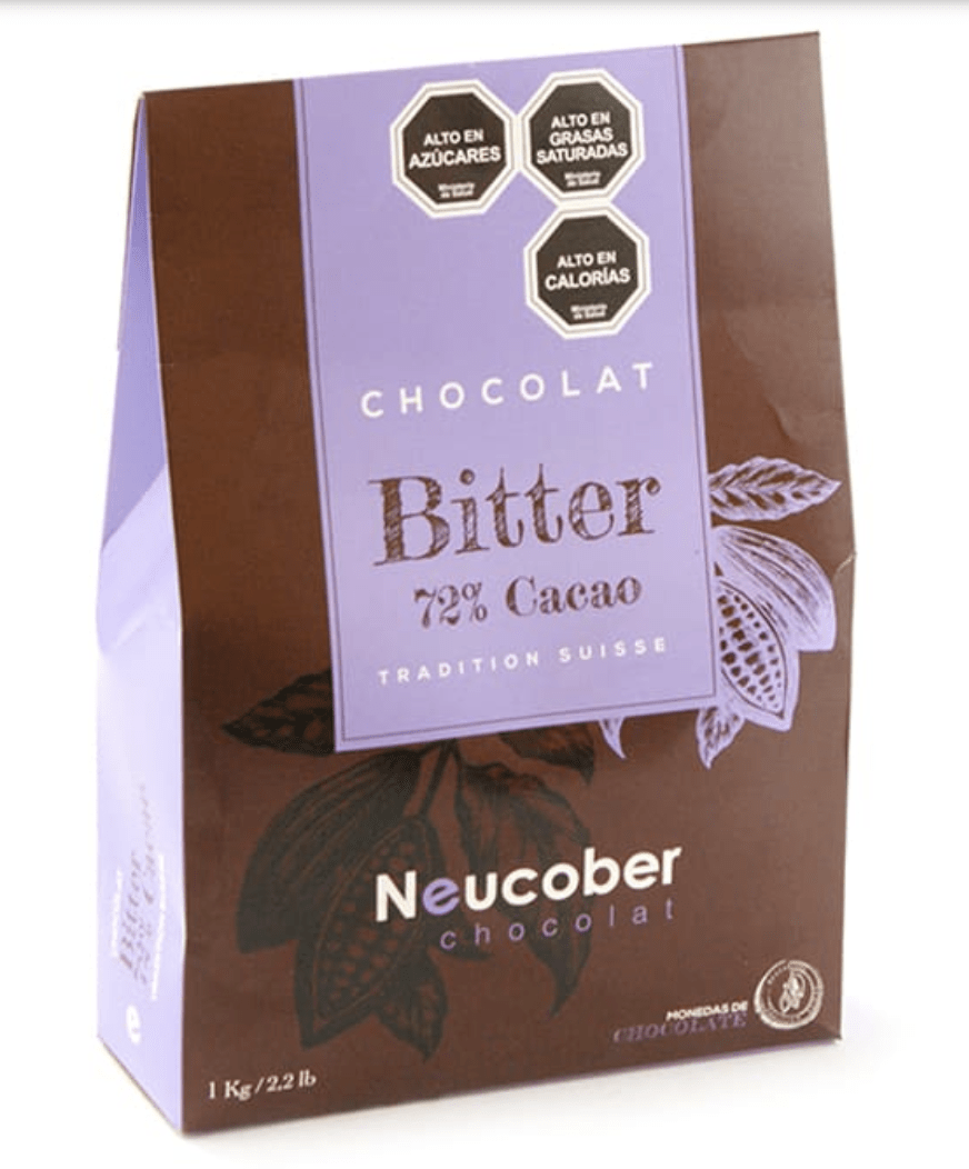 CHOCOLATE MONEDAS BITTER 72% CACAO 1KG NEUCOBER1