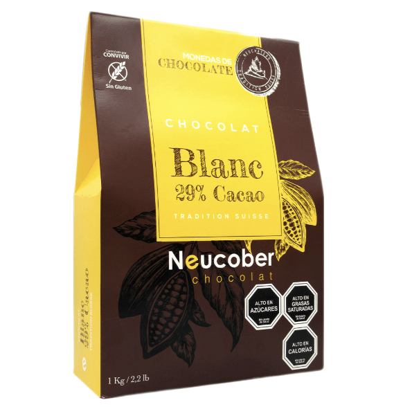 CHOCOLATE MONEDAS BLANCA FINA 29% 1 KG NEUCOBER1