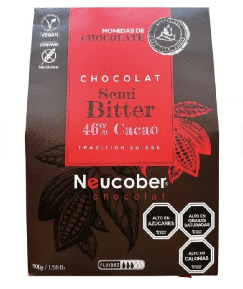 CHOCOLATE MONEDAS SEMIBITTER 46% CACAO 1 KG NEUCOBER1