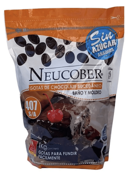 GOTAS CHOCOLATE BAÑO ALFAJOR S/AZUCAR 1 KG NEUCOBER1