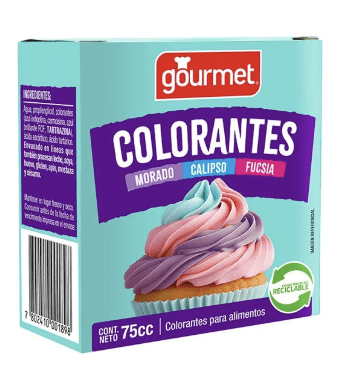 GOURMET COLRANTE MORADO-CELESTE-FUCSIA 75 CC1