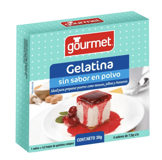GOURMET GELATINA SIN SABOR 5X30 GR1