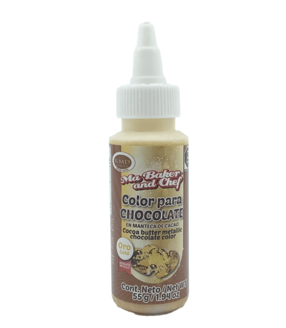 MANTECA DE CACAO METAL 55 GR ORO MA BAKER1