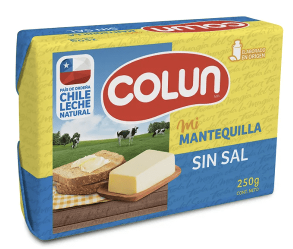 MANTEQUILLA COLUN SIN SAL 250G COLUN1