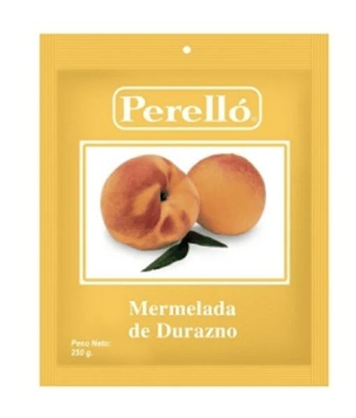 MERMELADA DURAZNO BILAMINADO 250G PERELLO1