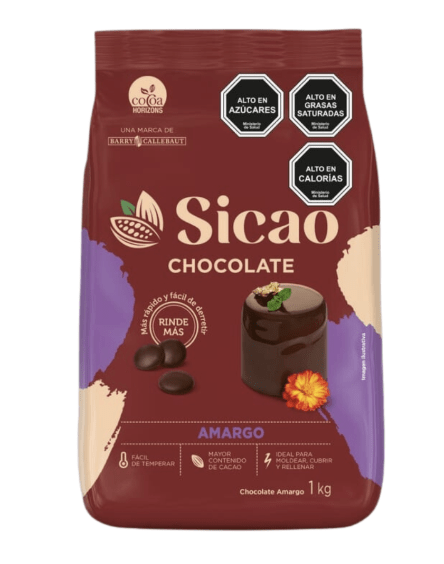 SICAO CHOC 58% SEMI AMARGO EZMELT 1 KG1