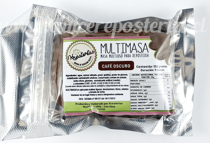 MULTIMASA 100G UV CAFE OSCURO KREATORTA1
