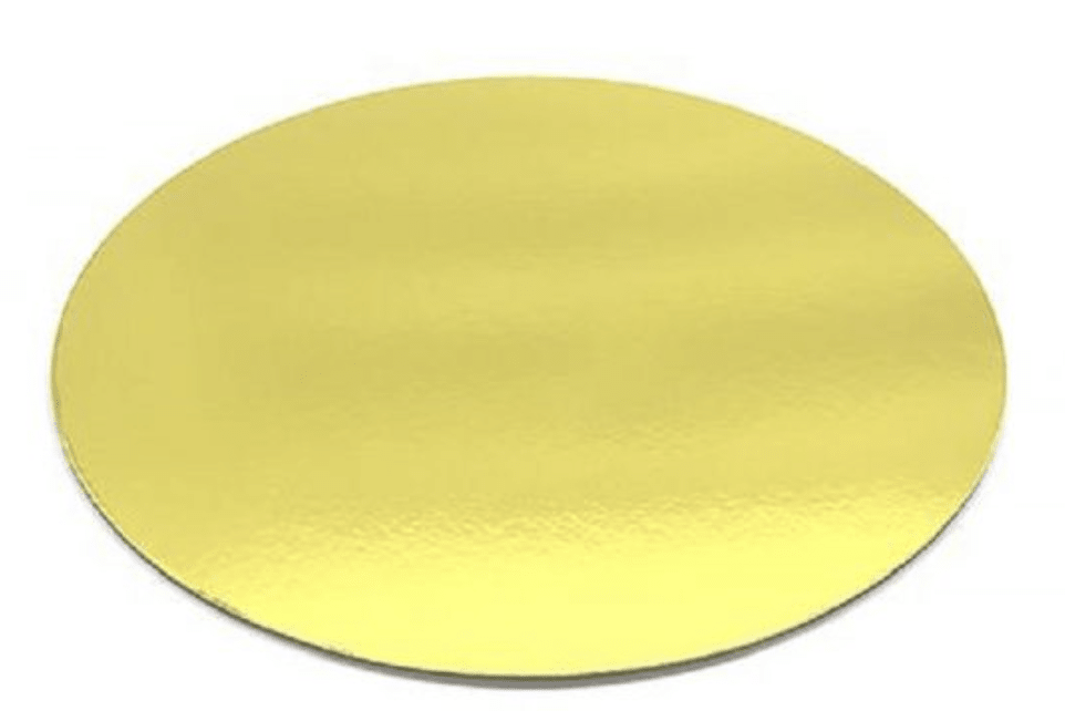 BASE DE CARTON DORADO 25CM/ UNIDAD1