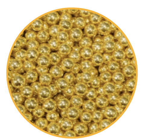 SPRINKLES PERLA DORADA 4MM - 50G1